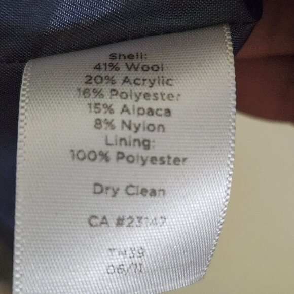 Talbots The Jackie Fit Alpaca Wool Blend Gray Plaid Jacket Size 8p - Picture 5 of 5